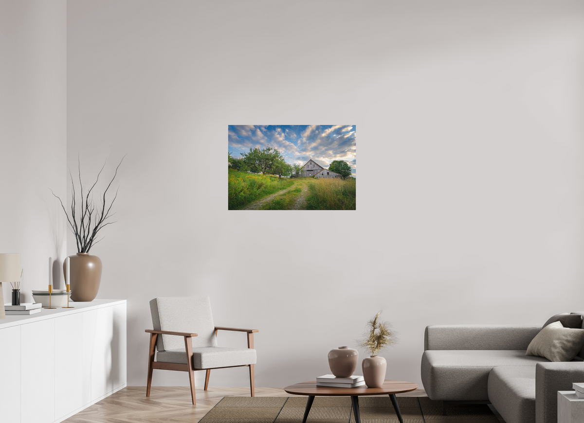 36 x 24″, Basic Matte Photo Print on Fuji Crystal DP II Paper Countryside Barn