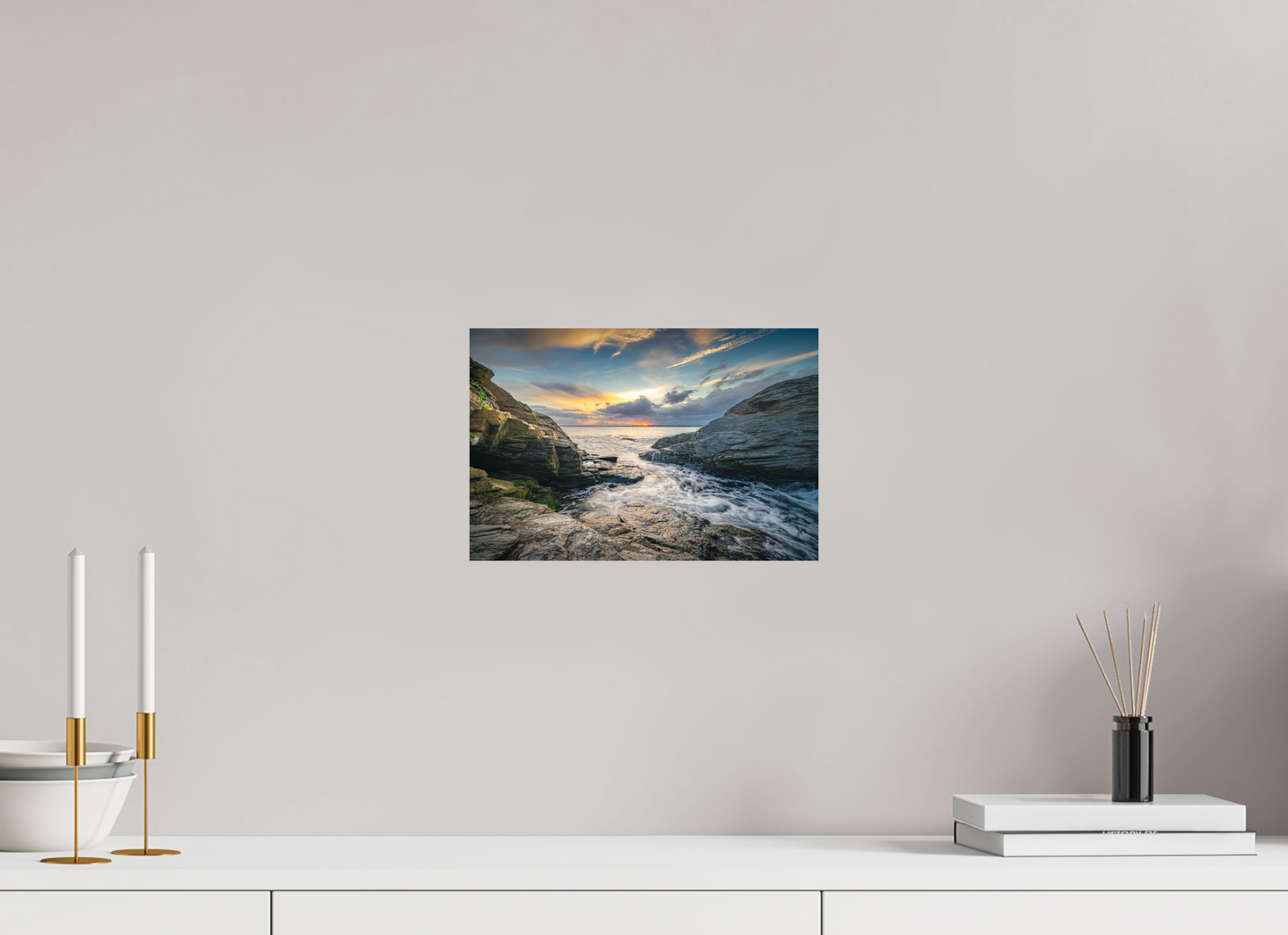 12 x 8″, ChromaLuxe HD Metal Print Vanishing Sun
