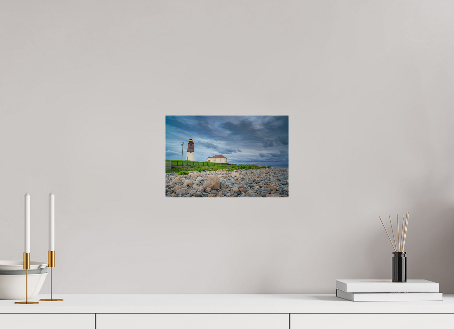 12 x 8″, Photo Print under Acrylic Glass The Point Judith Lighthouse