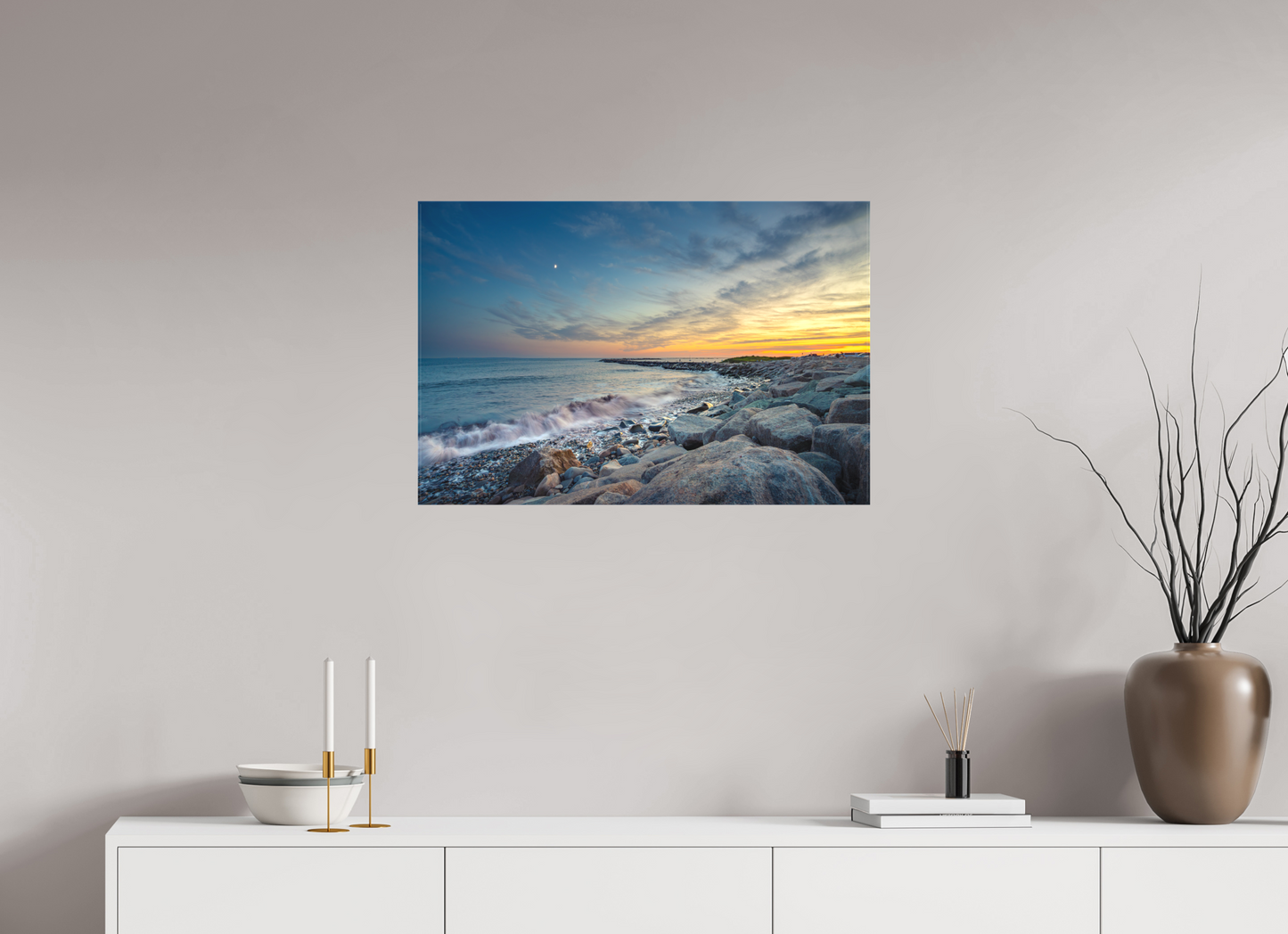 30 x 20″, Matte Canvas Print Sunset at Camp Cronin