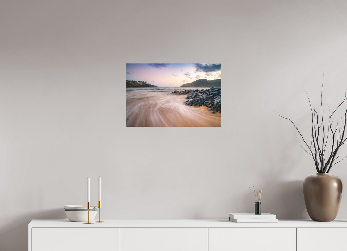24 x 16″, Matte Photo Print on Fuji Crystal DP II Waves Retreating