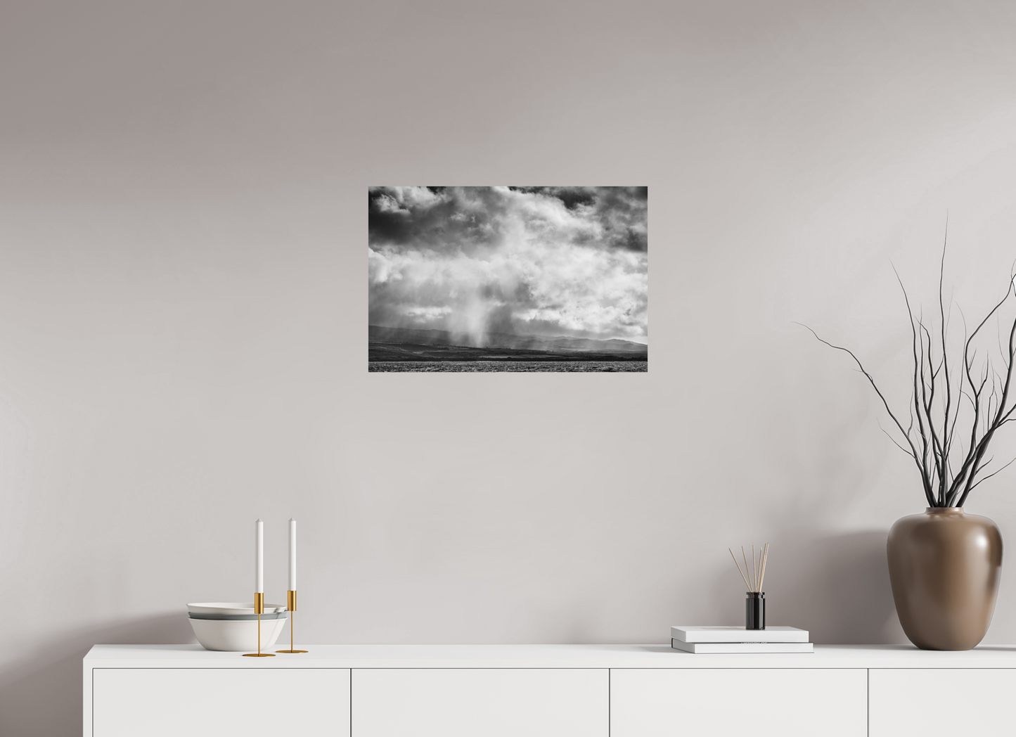 24 x 16″, Photo Print on Fujiflex High Gloss Rain Showers Along the Napali Coast