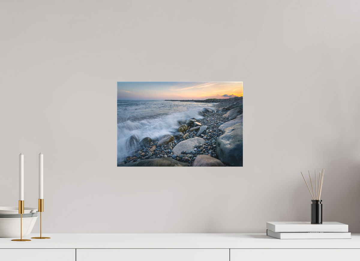15 x 10″, Matte Canvas Print Waves Crashing at Camp Cronin