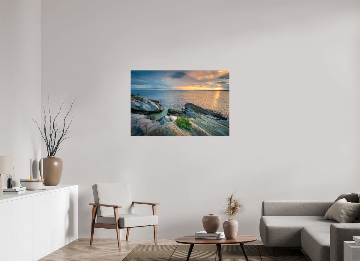 45 x 30″, Premium Photo Print under Acrylic Glass Beavertail Sun Rays