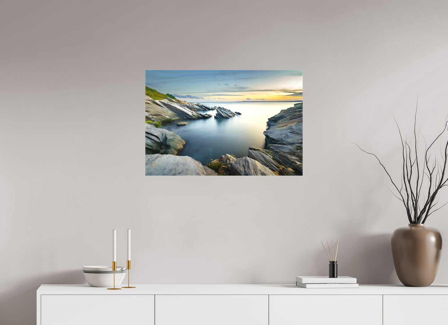 30 x 20″, Matte Canvas Print Sunset and Solitude