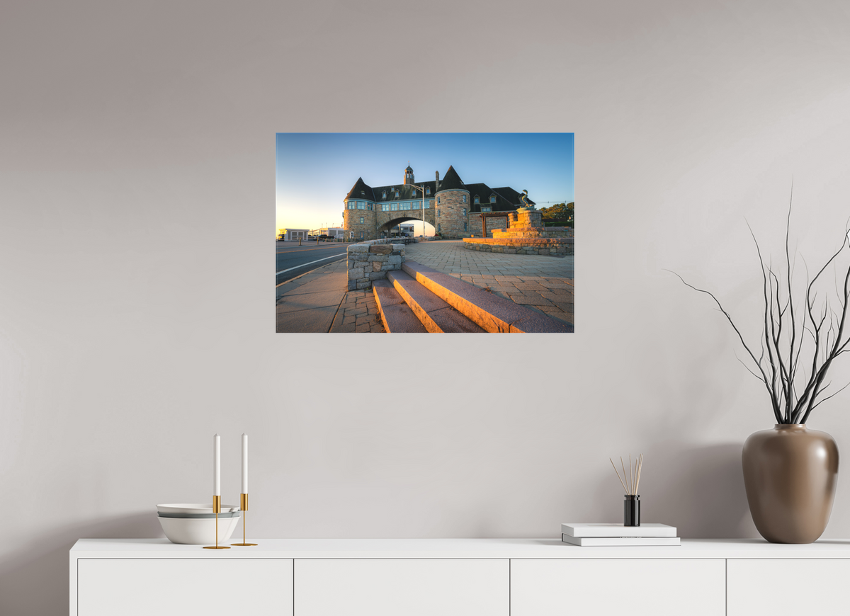 30 x 20″, Matte Canvas Print Golden Sunrise at The Towers