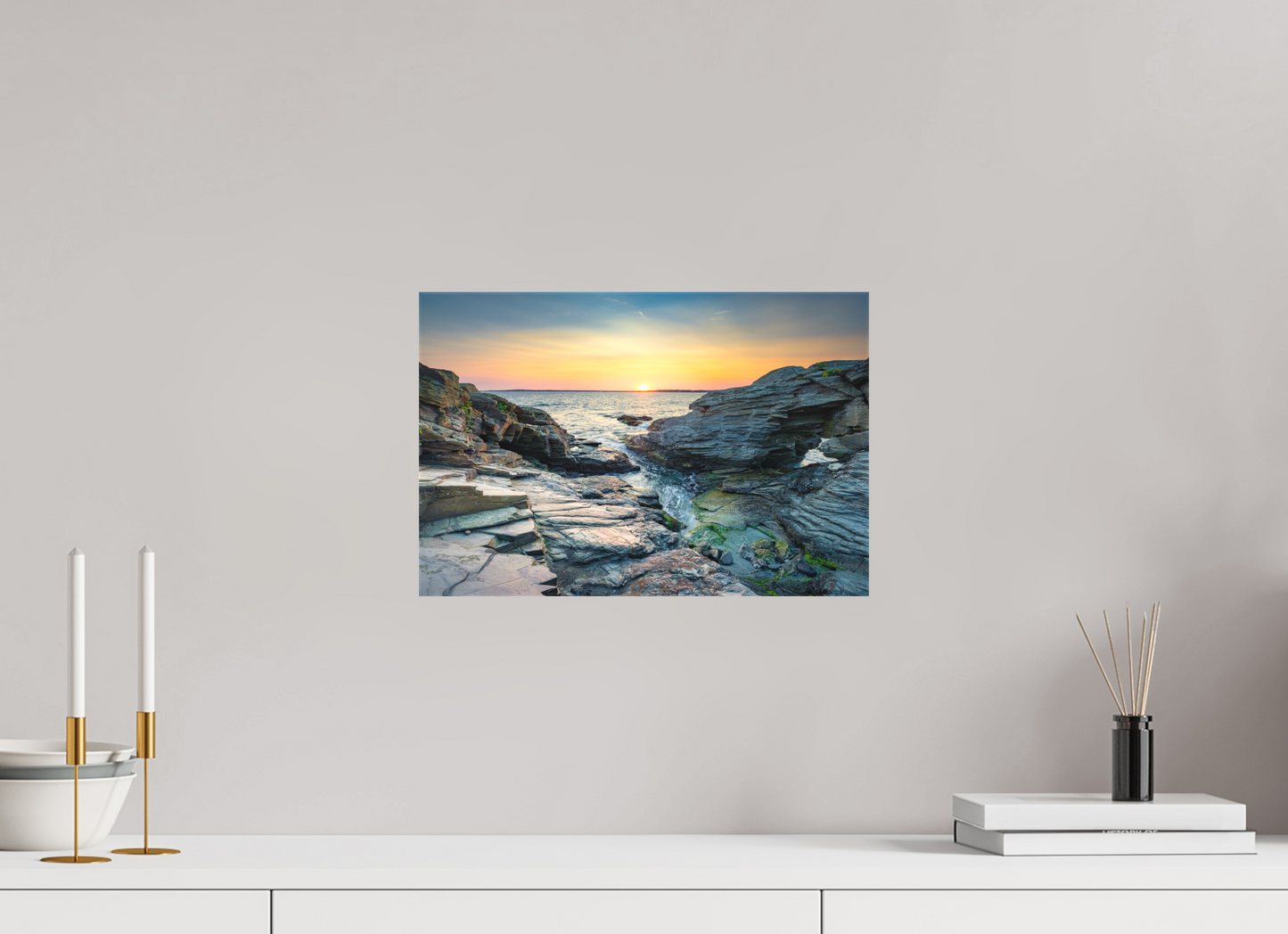 15 x 10″, Matte Canvas Print Sun on the Horizon