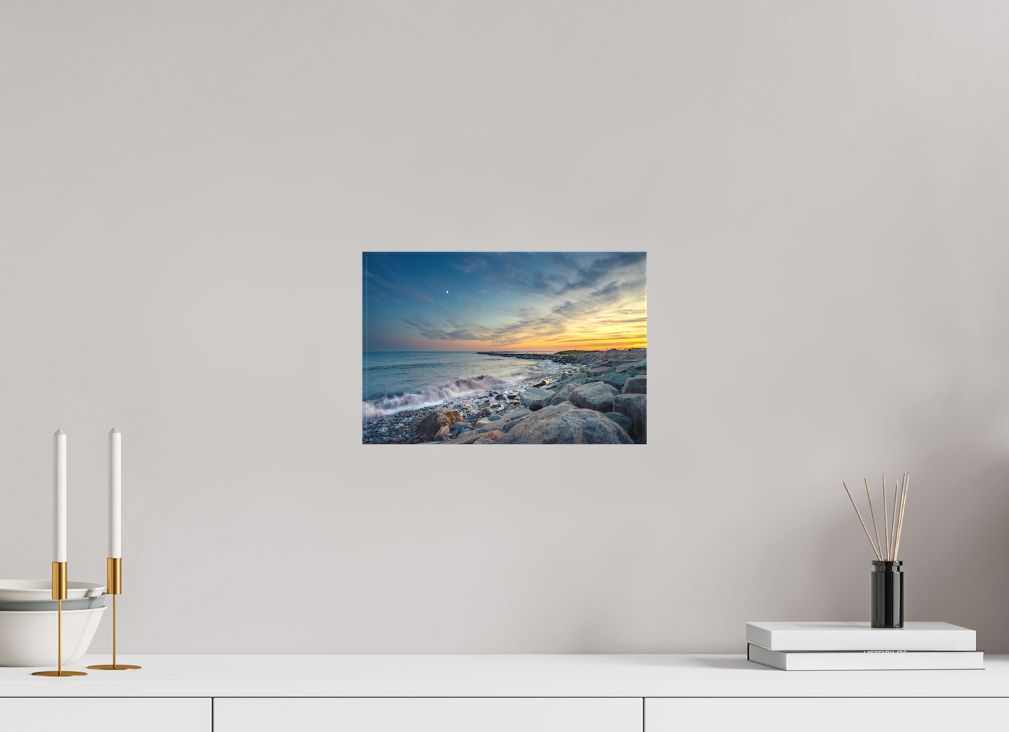 12 x 8″, Matte Canvas Print Sunset at Camp Cronin