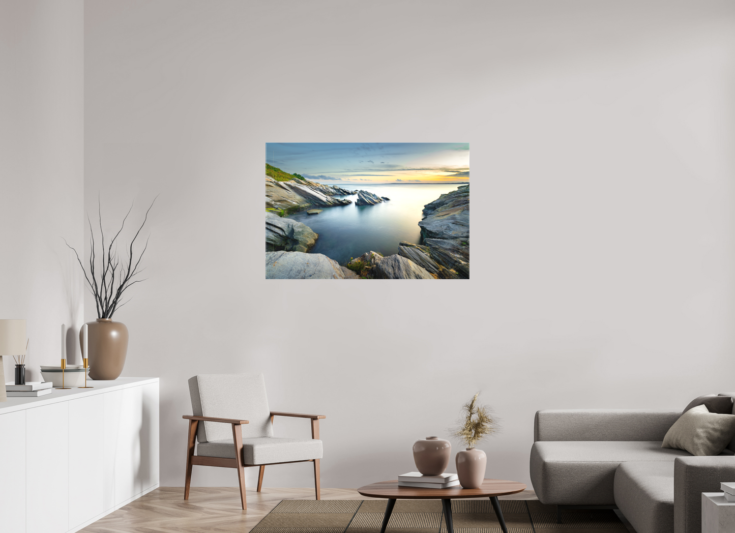 45 x 30″, Matte Canvas Print Sunset and Solitude