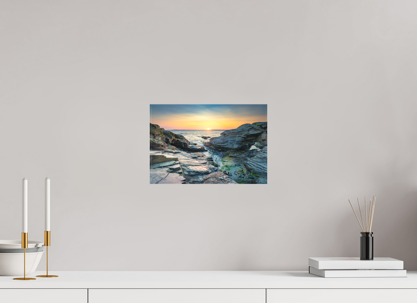 12 x 8″, Matte Canvas Print Sun on the Horizon