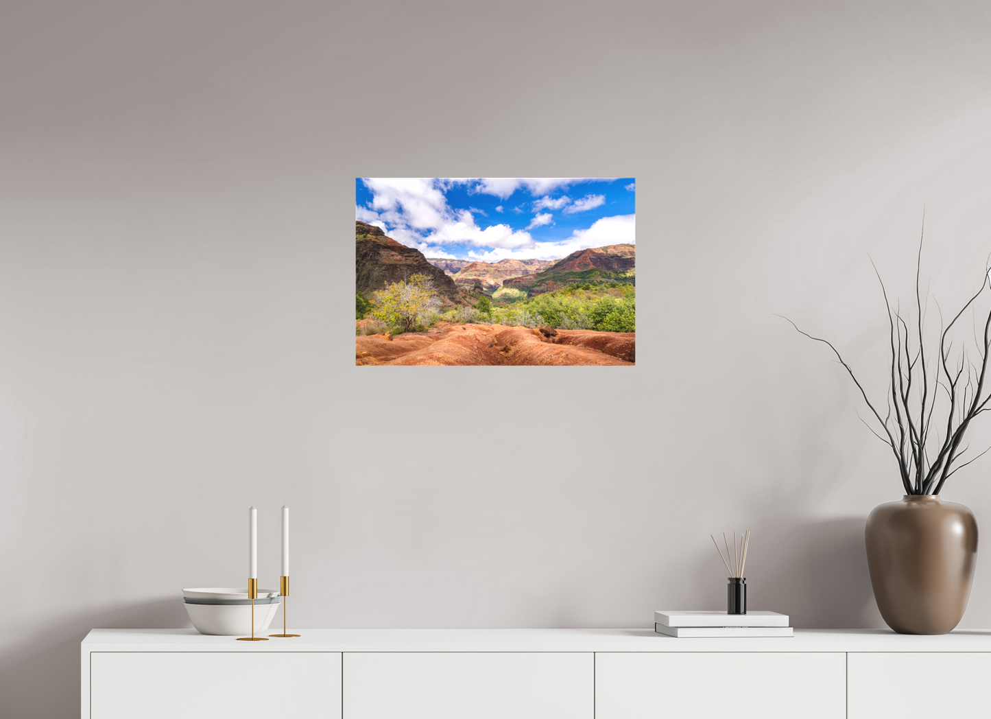 24 x 16″, Matte Canvas Print Along the Kukui Trail