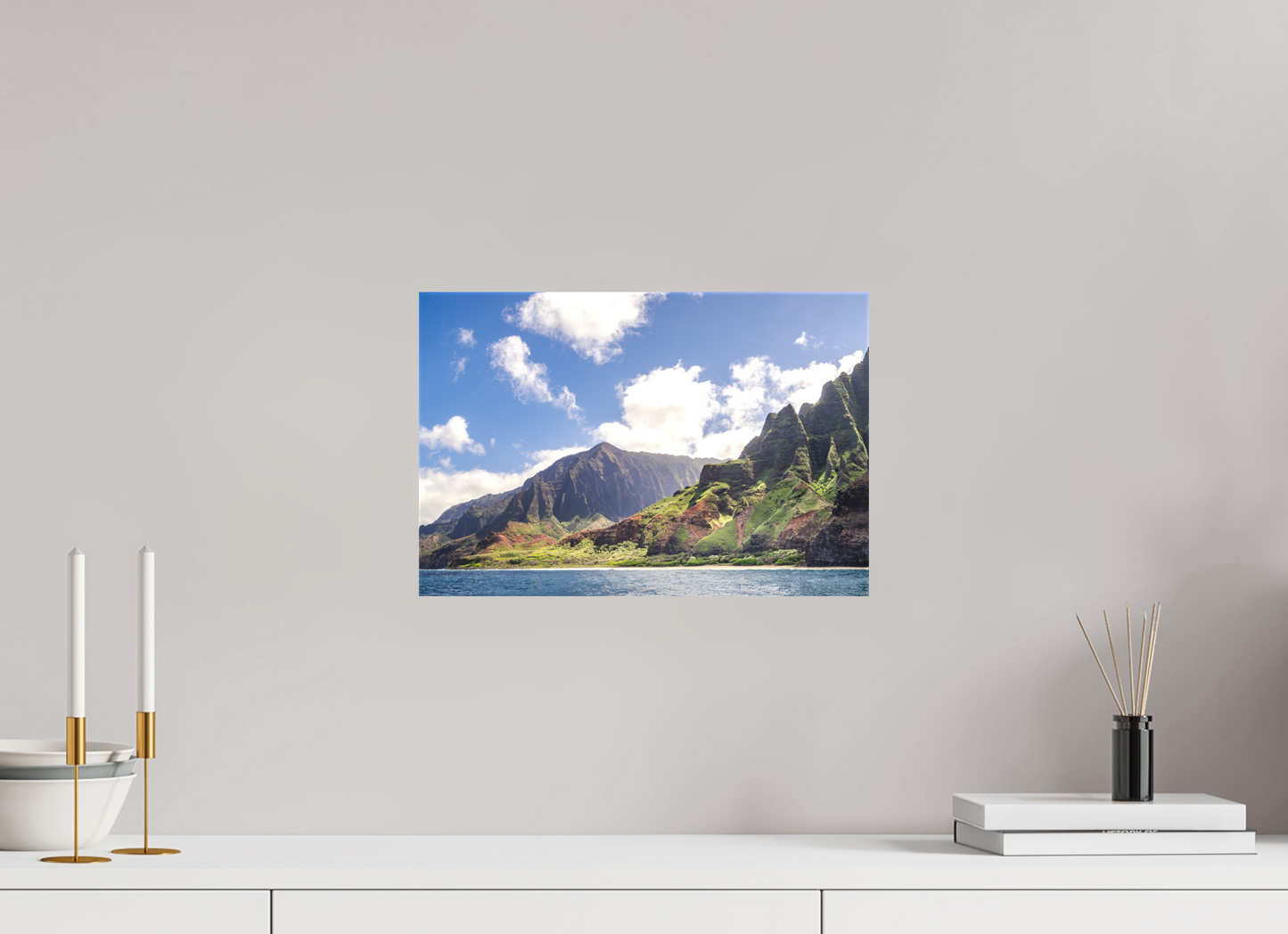 15 x 10″, Matte Canvas Print The Napali Coast
