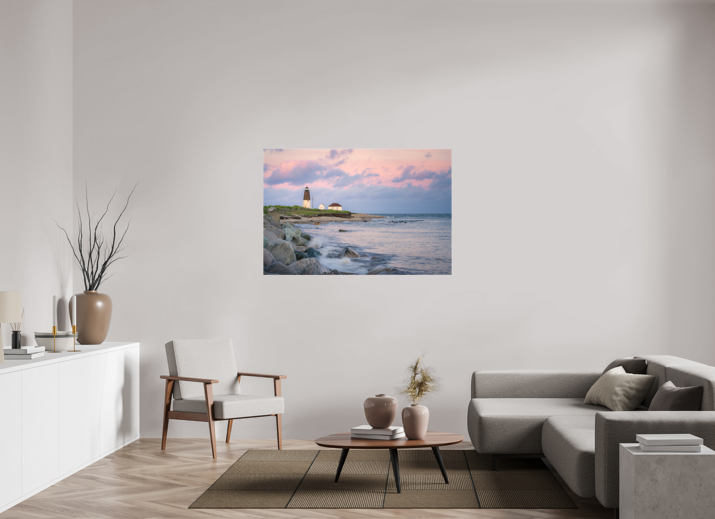 54 x 36″, Matte Canvas Print Quiet Sunset at Camp Cronin