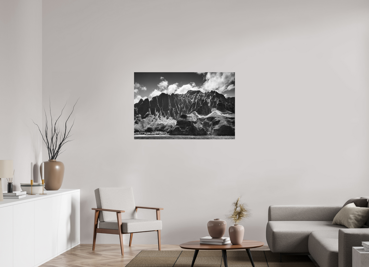 45 x 30″, Photo Print on Fuji Crystal DP II Rugged Coastline Along the Napali Coast