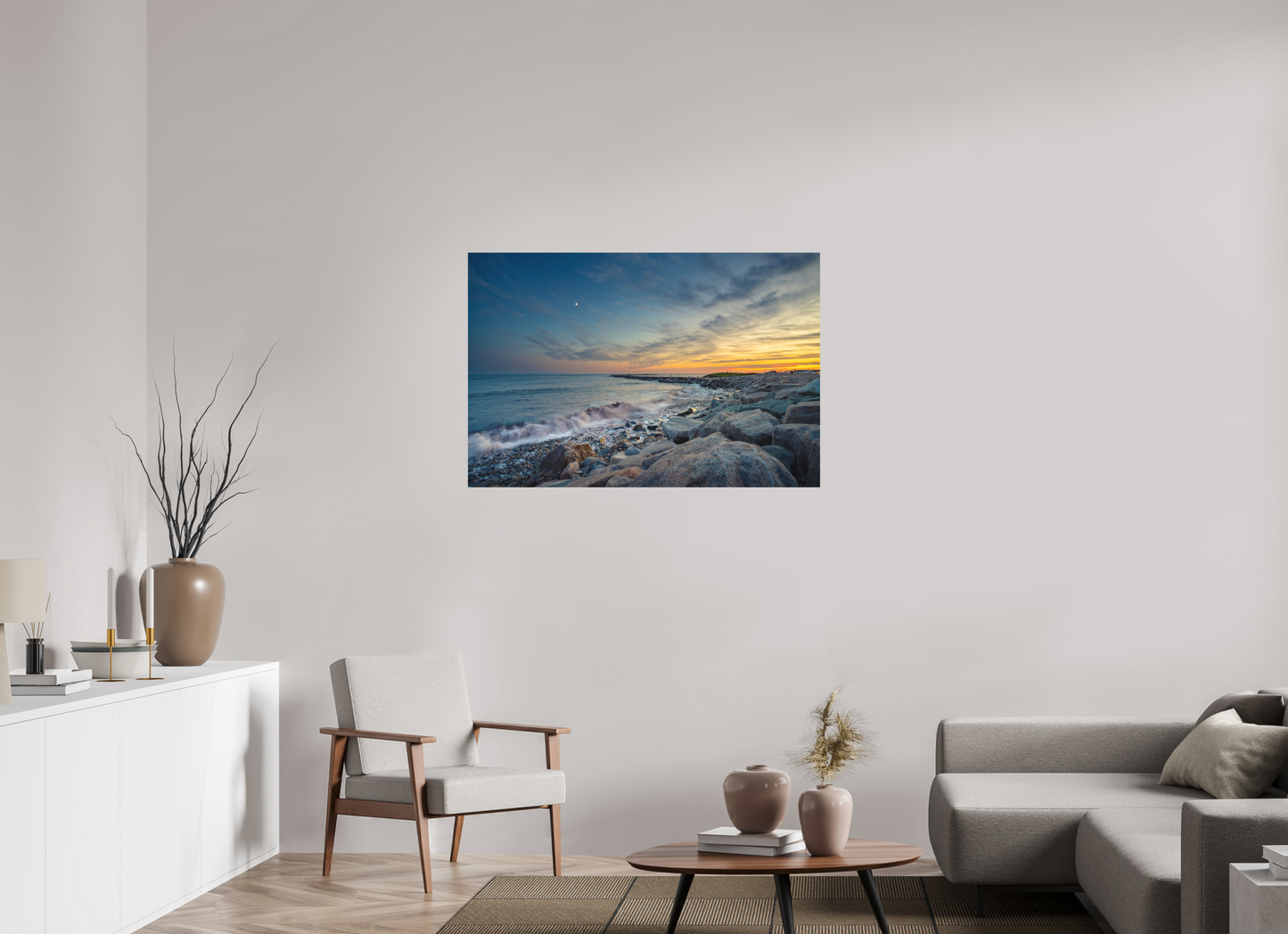 45 x 30″, Matte Photo Print on Fuji Crystal DP II Sunset at Camp Cronin