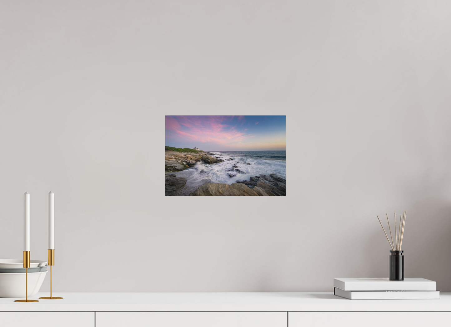 12 x 8″, Basic Matte Photo Print on Fuji Crystal DP II Paper Rough Seas at Sunset