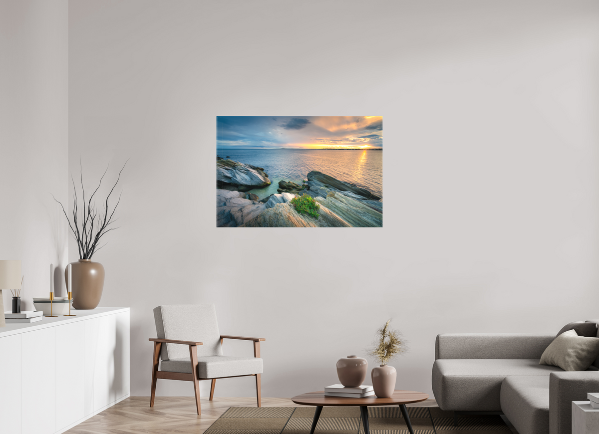 45 x 30″, Matte Canvas Print Beavertail Sun Rays