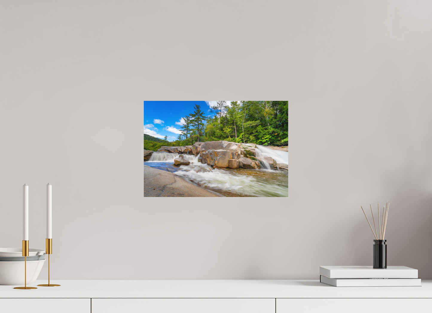 15 x 10″, Matte Photo Print on Fuji Crystal DP II Kancamagus Waterfall