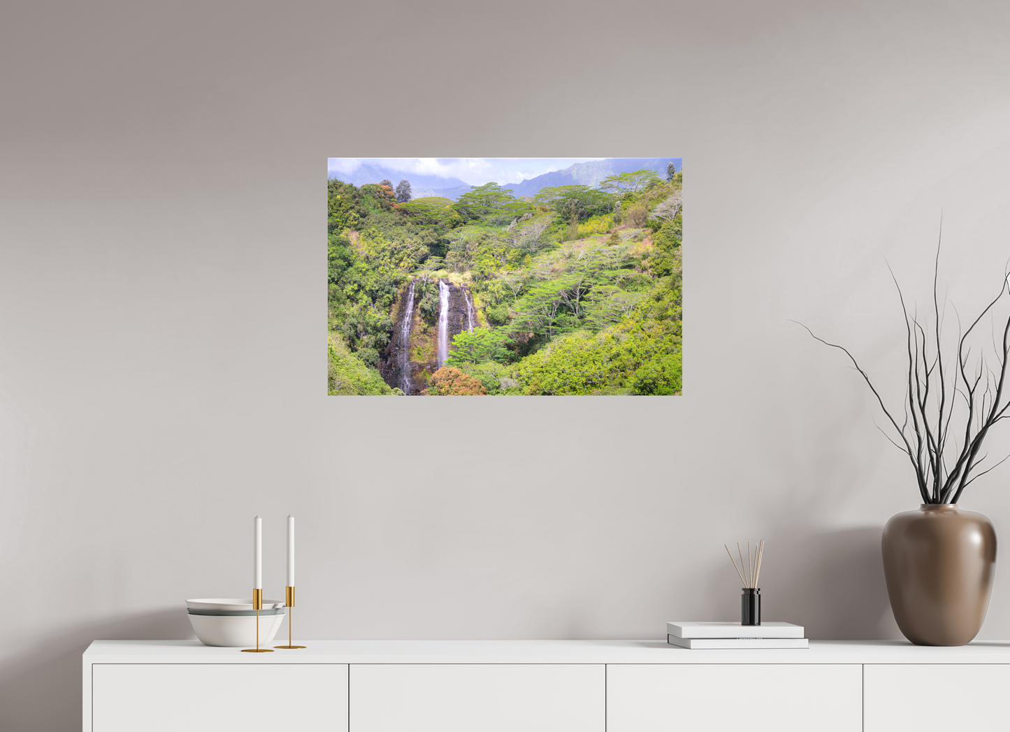 30 x 20″, Matte Canvas Print Opeka Falls