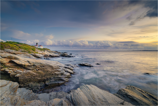Main image Twilight at Beavertail Lighthouse