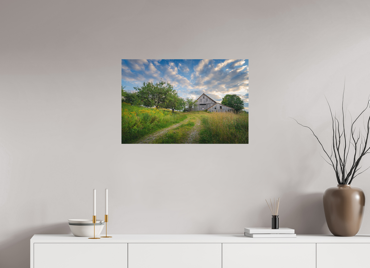 30 x 20″, Basic Matte Photo Print on Fuji Crystal DP II Paper Countryside Barn