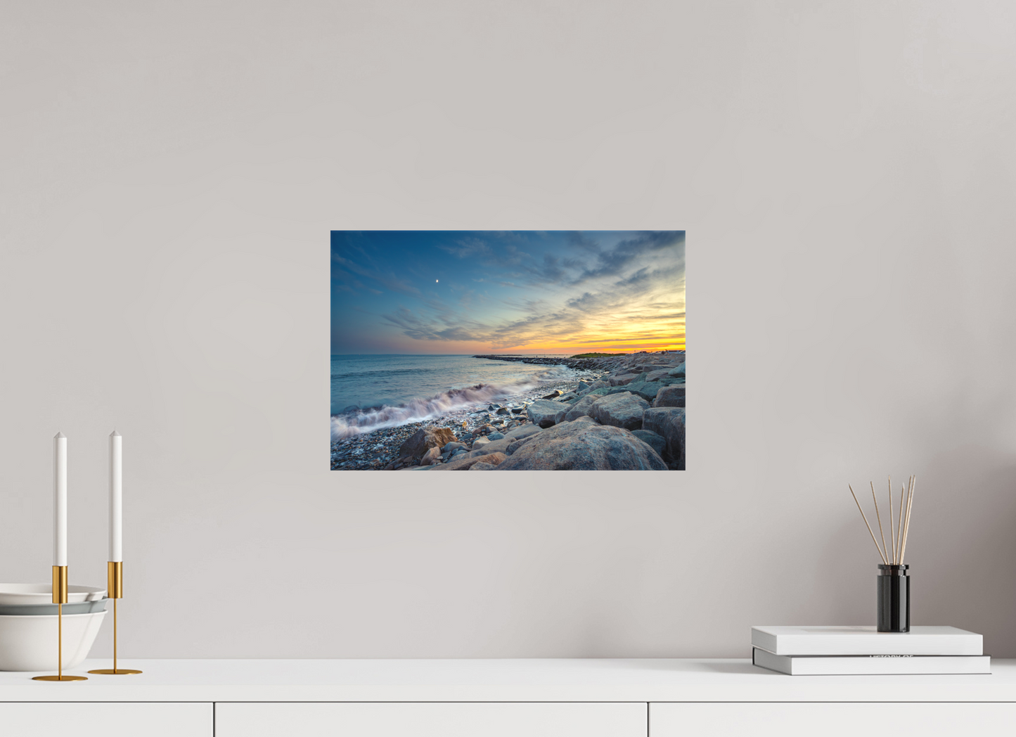 15 x 10″, Matte Canvas Print Sunset at Camp Cronin