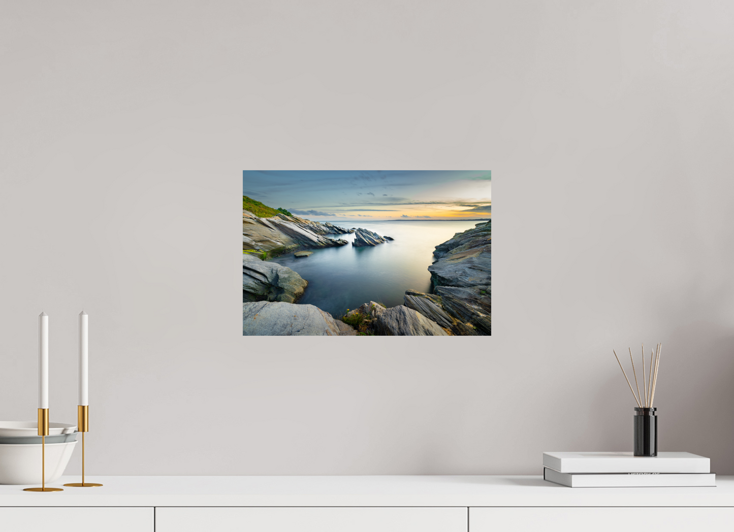 15 x 10″, ChromaLuxe HD Metal Print Sunset and Solitude