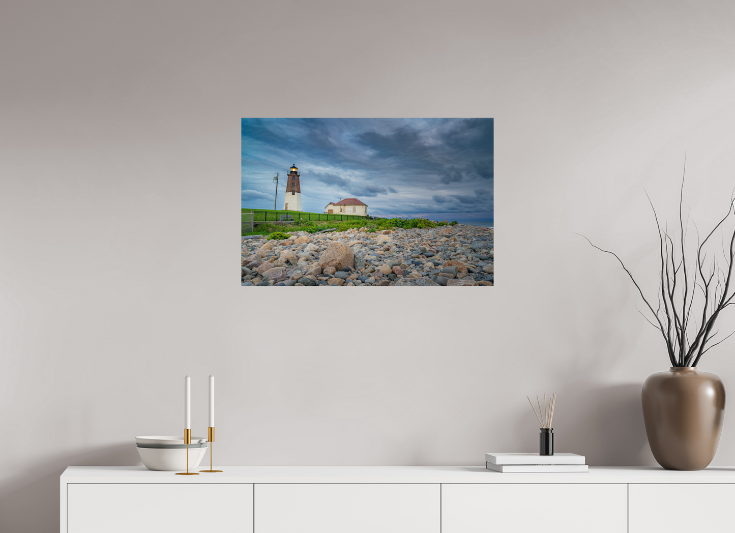 30 x 20″, Photo Print On Fuji Crystal DP II The Point Judith Lighthouse