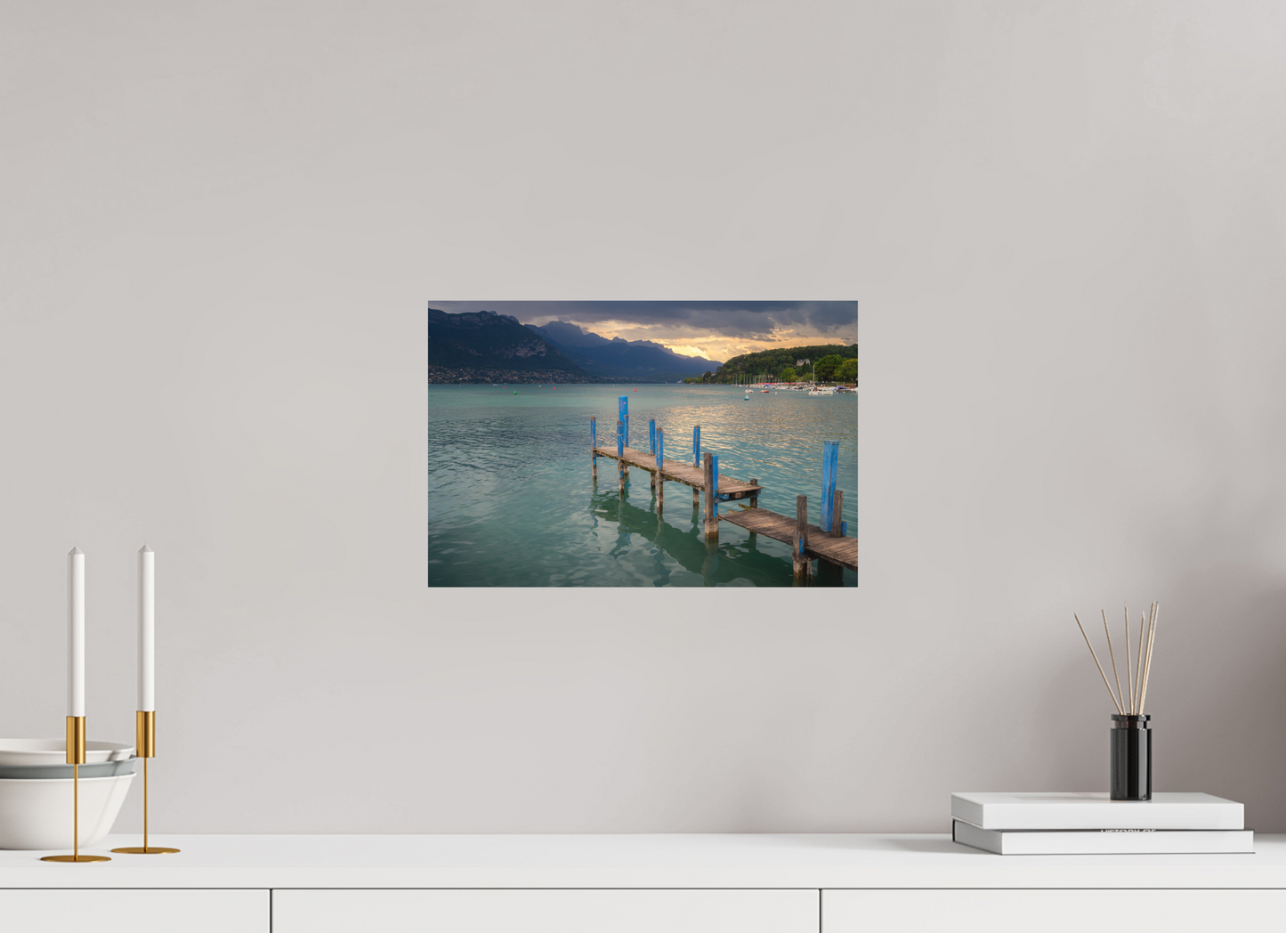 15 x 10″, Matte Photo Print on Fuji Crystal DP II Thunderstorm over Lake Annecy