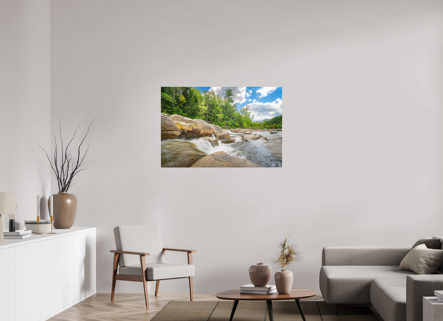 45 x 30″, Matte Photo Print on Fuji Crystal DP II Over the Falls