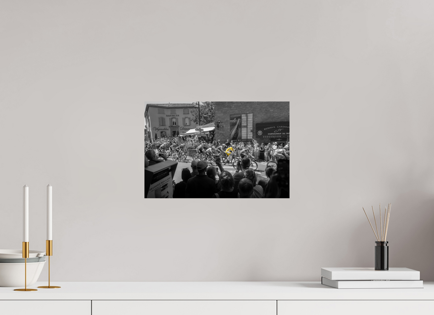 15 x 10″, Photo Print on Fujiflex High Gloss Tour de France Leader Tadej Pogacar in the Yellow Jersey
