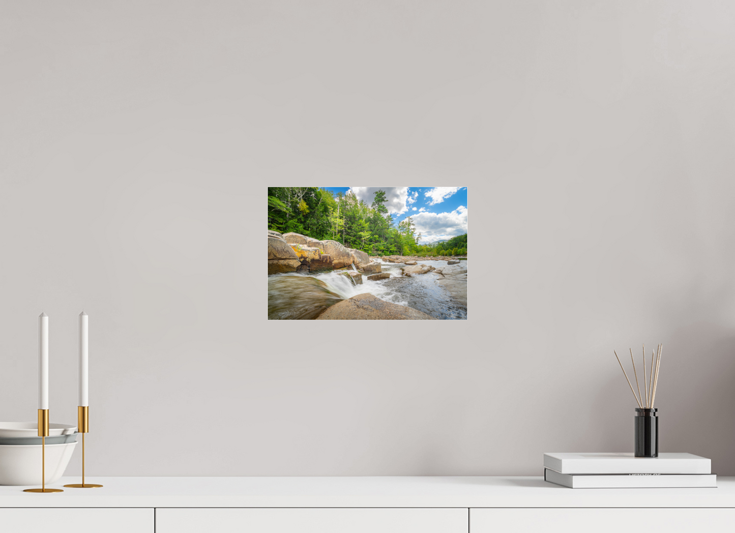 12 x 8″, Photo Print under Acrylic Glass Over the Falls