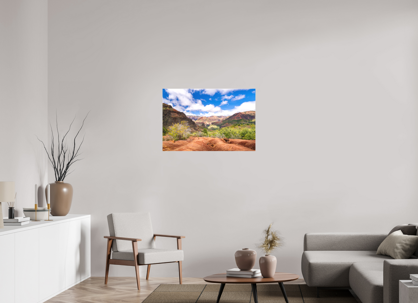 36 x 24″, Matte Canvas Print Along the Kukui Trail