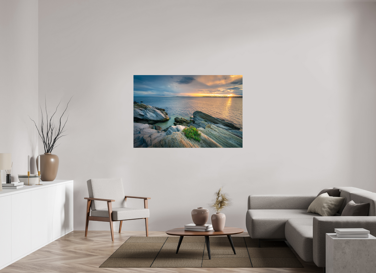60 x 40″, Premium Photo Print under Acrylic Glass Beavertail Sun Rays