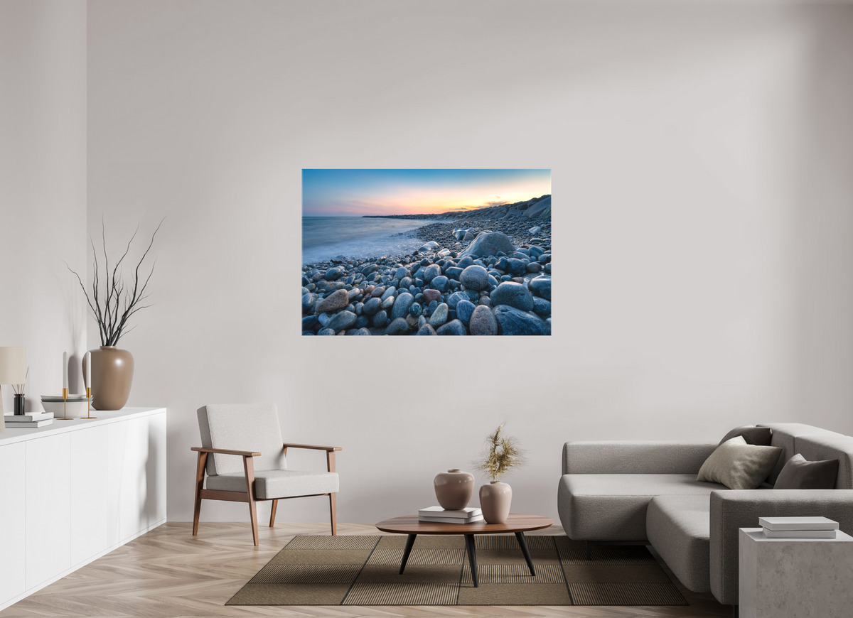 60 x 40″, Matte Canvas Print A Sea of Pebbles at Camp Cronin