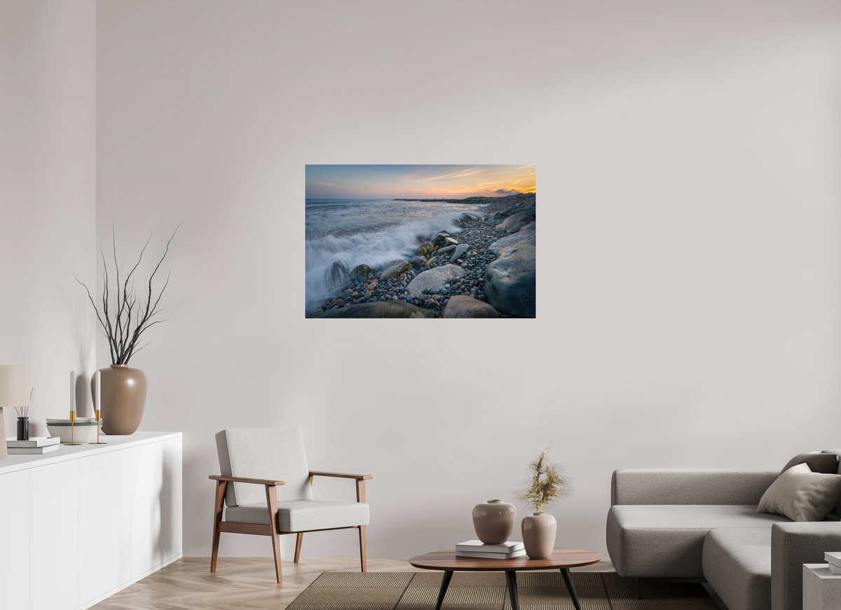 45 x 30″, Premium Photo Print under Acrylic Glass Waves Crashing at Camp Cronin
