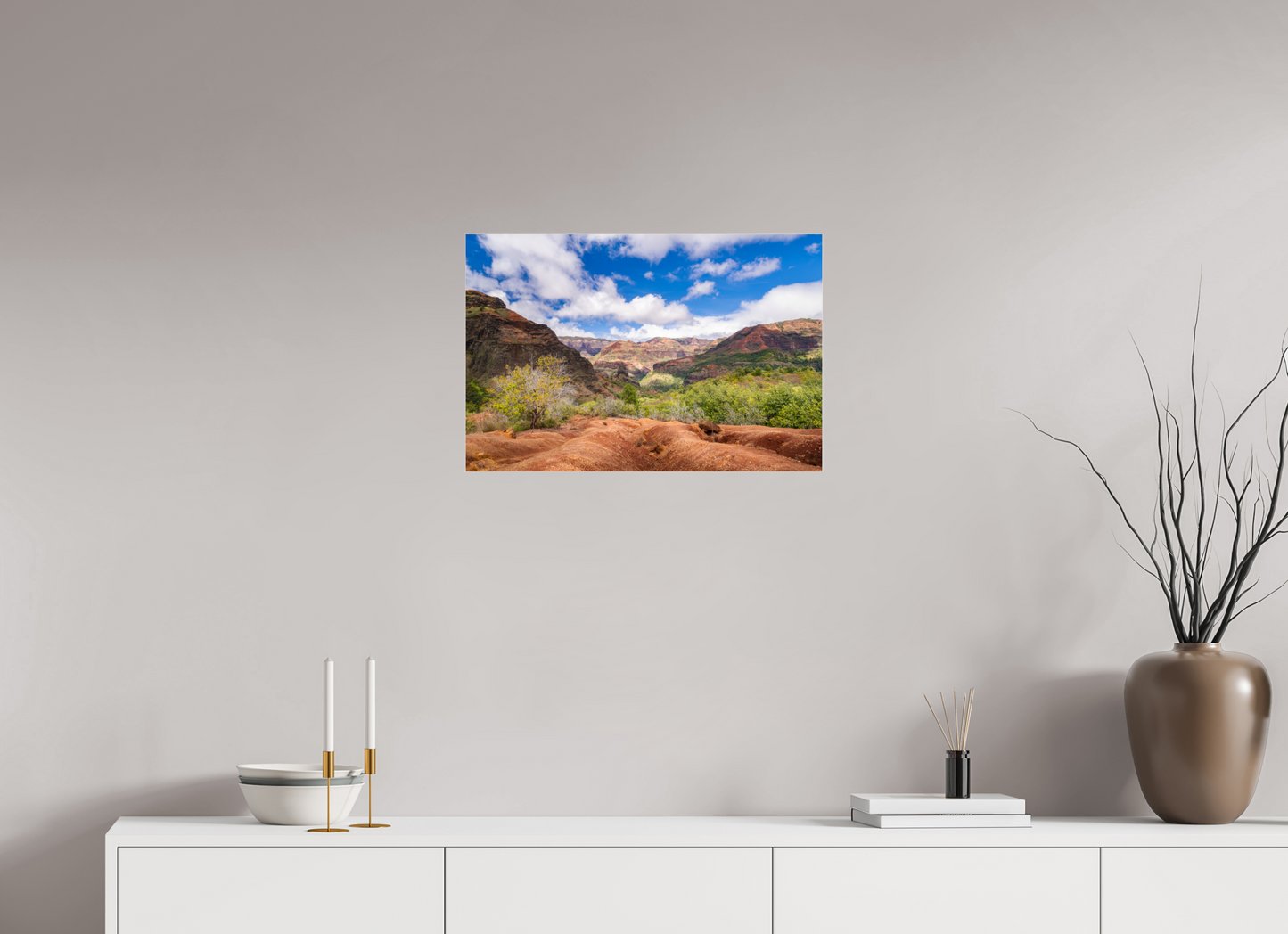 24 x 16″, Photo Print under Acrylic Glass Along the Kukui Trail