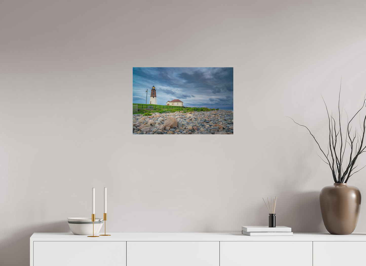 24 x 16″, Matte Photo Print on Fuji Crystal DP II The Point Judith Lighthouse