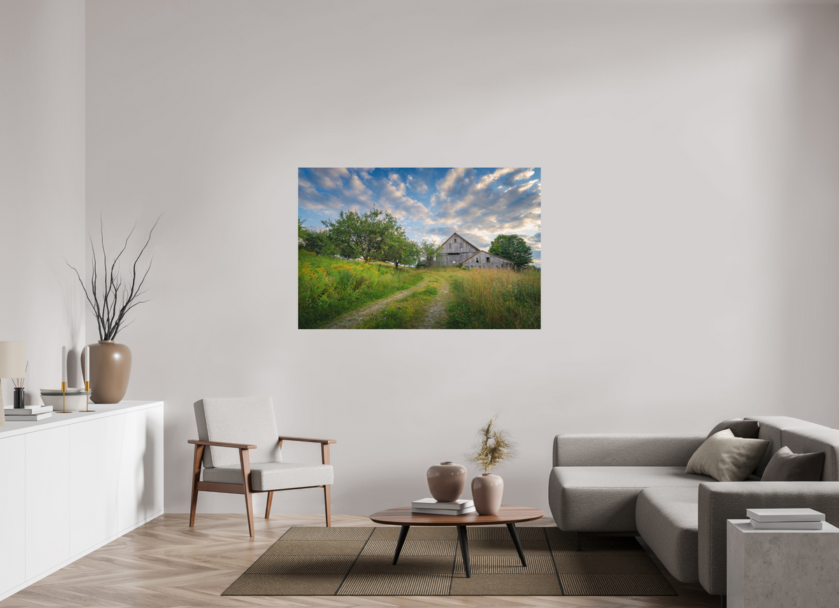 60 x 40″, Basic Matte Photo Print on Fuji Crystal DP II Paper Countryside Barn