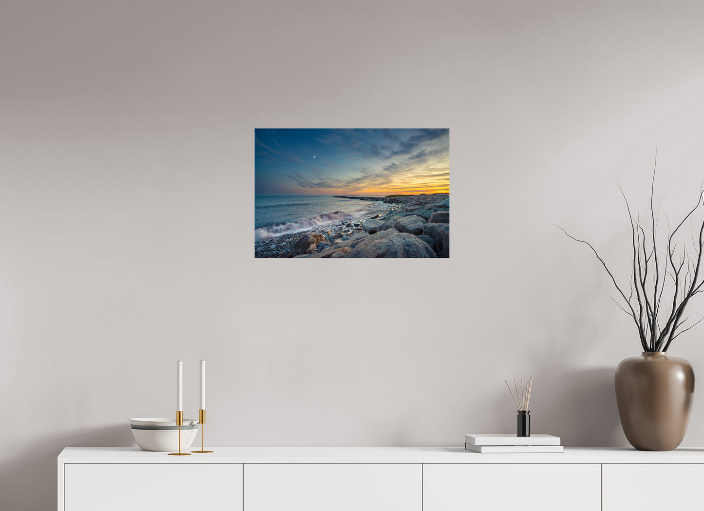 24 x 16″, ChromaLuxe HD Metal Print Sunset at Camp Cronin