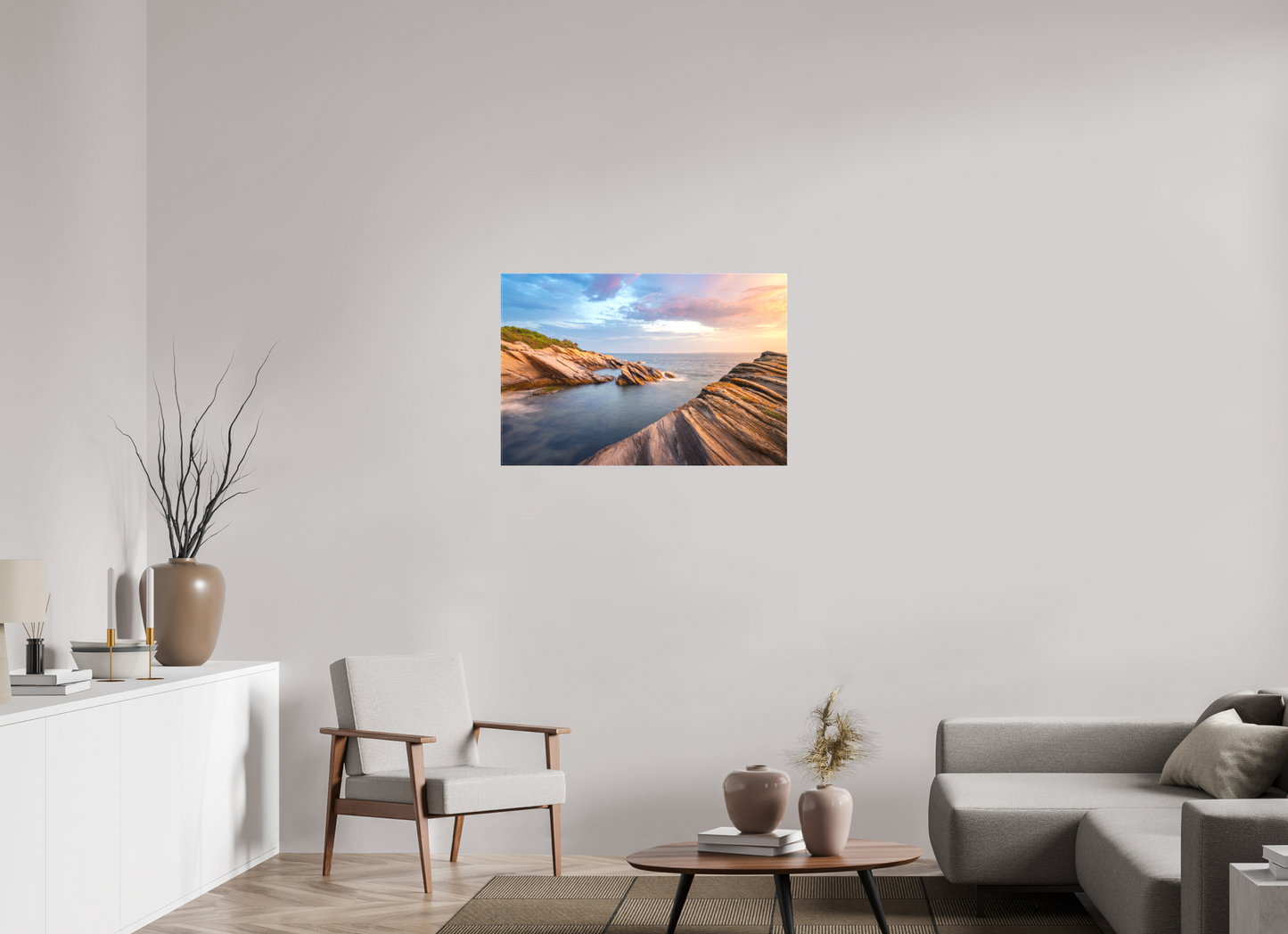 36 x 24″, Matte Canvas Print Favorite Spot at Beavertail