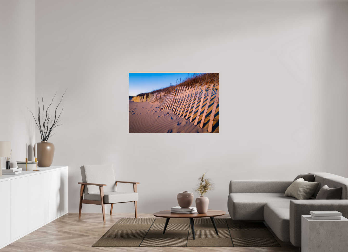 54 x 36″, Photo Print on Fuji Crystal DP II Sunset Glow on Sand Hill Cove Dunes