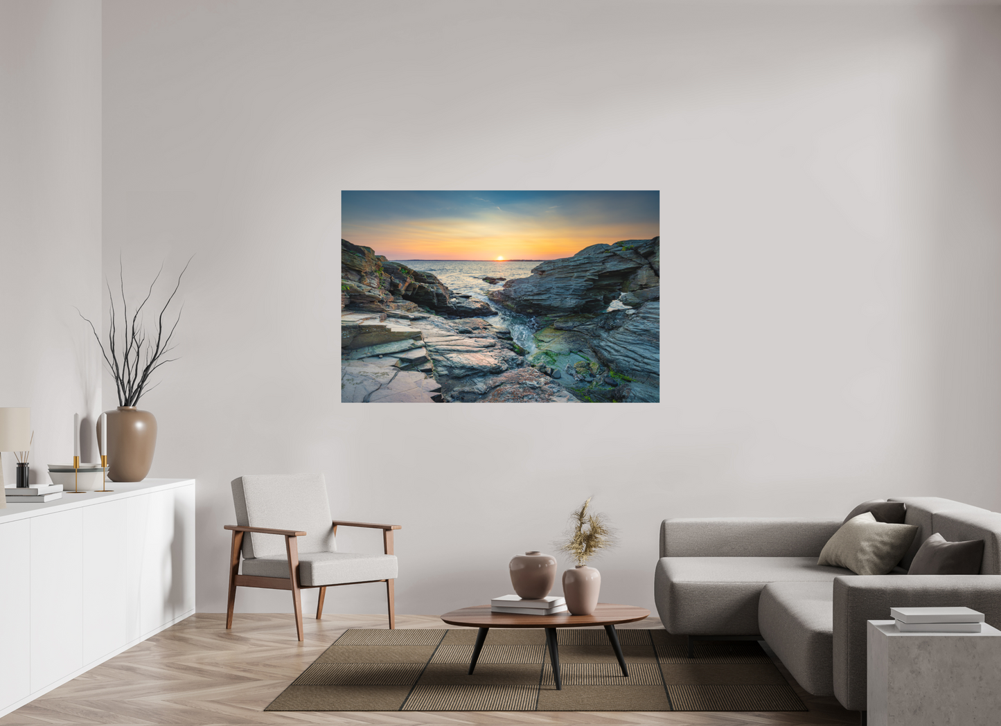 66 x 44″, Matte Photo Print on Fuji Crystal DP II Sun on the Horizon