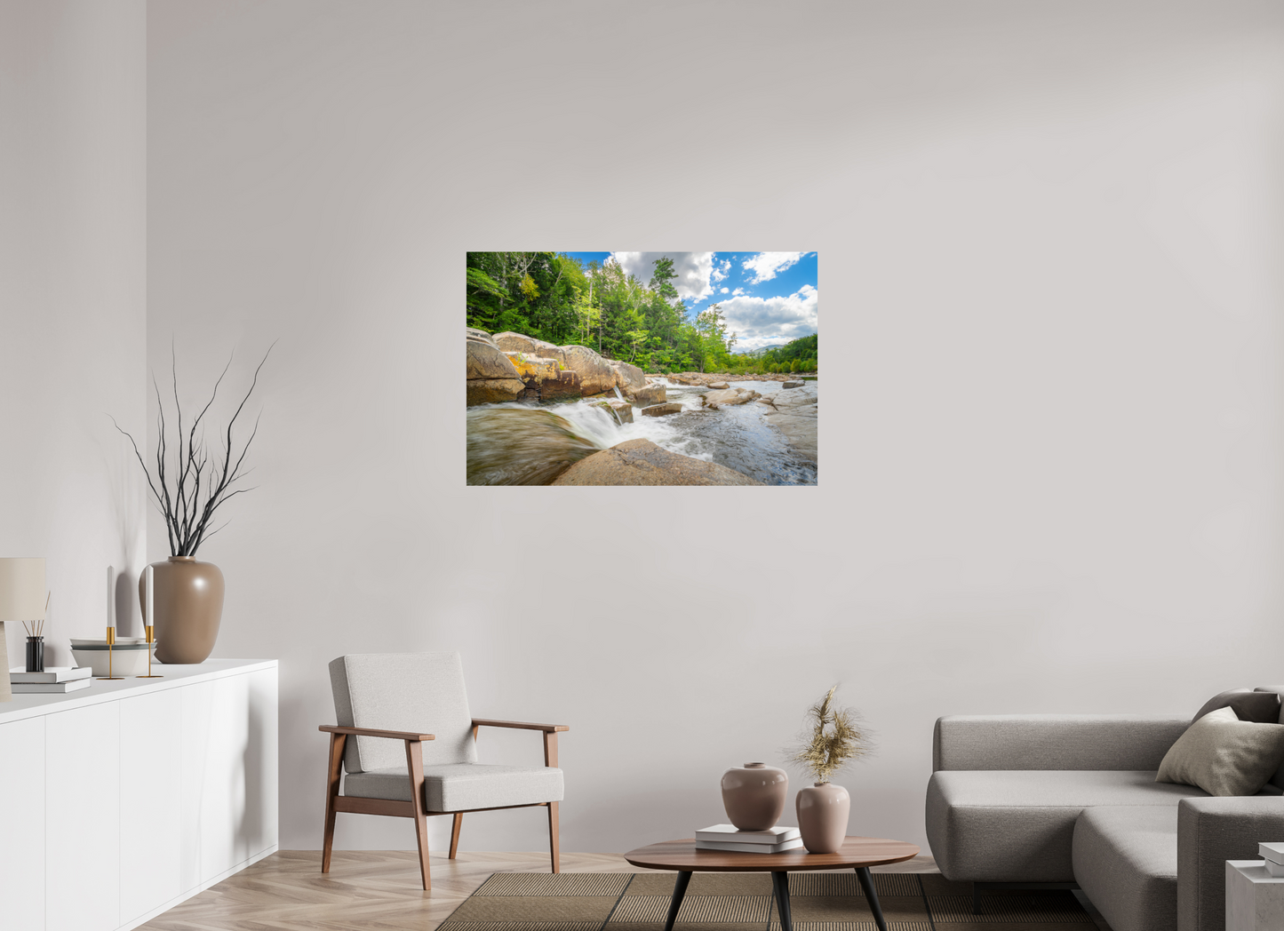 45 x 30″, Metallic Photo Print on Fuji Crystal Pearl Over the Falls