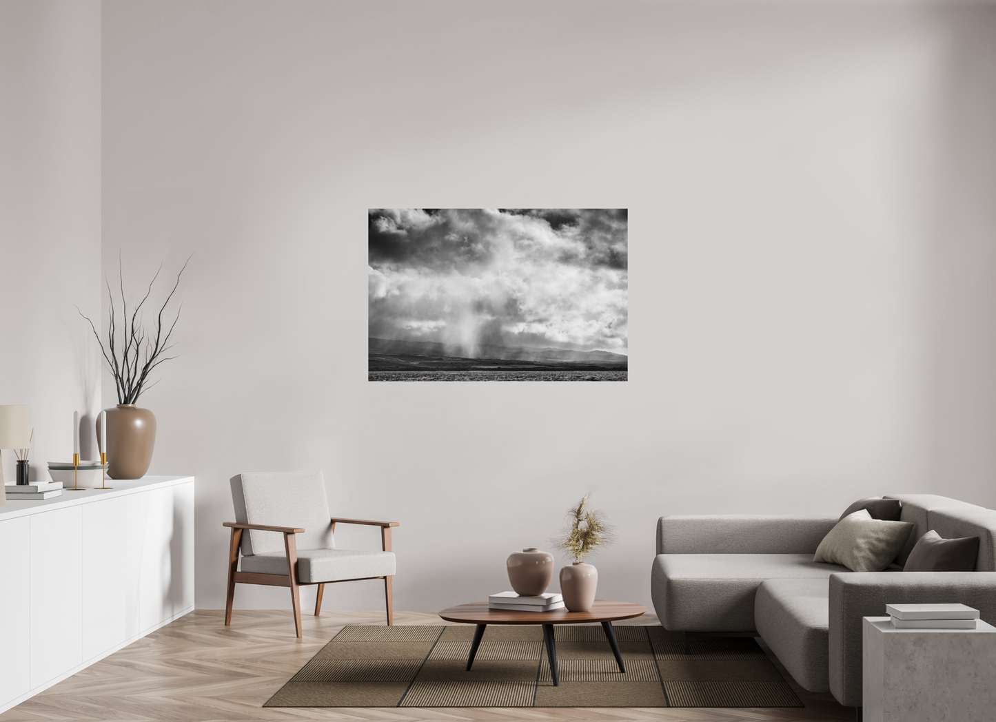 54 x 36″, Photo Print on Fujiflex High Gloss Rain Showers Along the Napali Coast