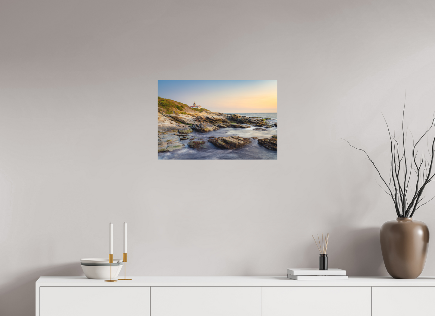 24 x 16″, Matte Photo Print on Fuji Crystal DP II Beavertail Lighthouse