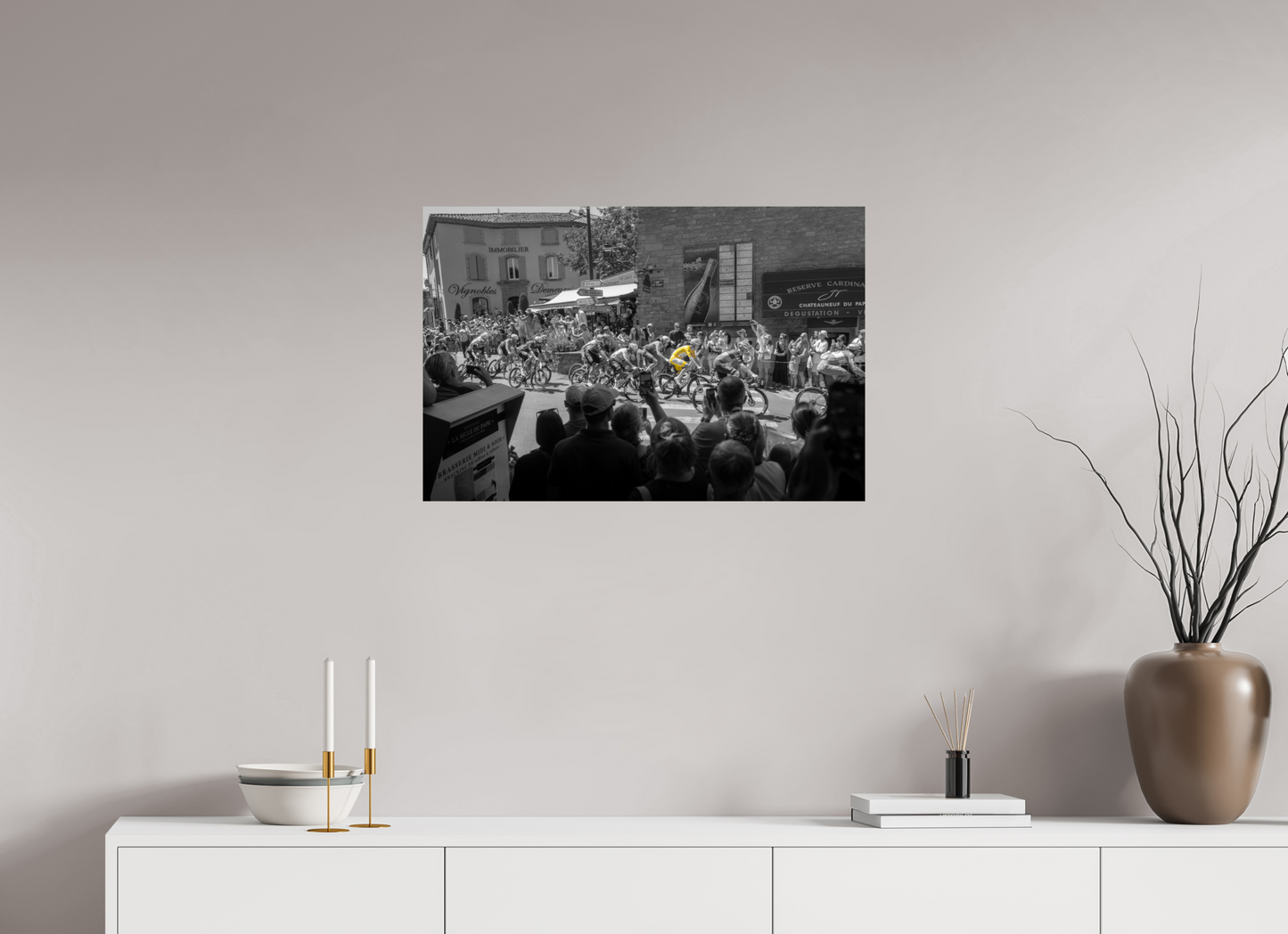 30 x 20″, Photo Print on Fuji Crystal DP II Tour de France Leader Tadej Pogacar in the Yellow Jersey