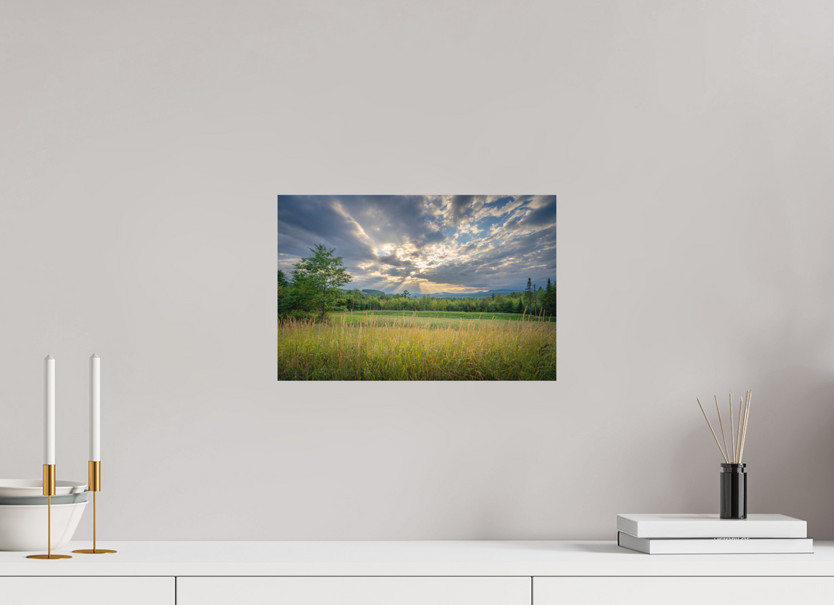 15 x 10″, Basic Matte Photo Print on Fuji Crystal DP II Paper Mountain Sun Rays