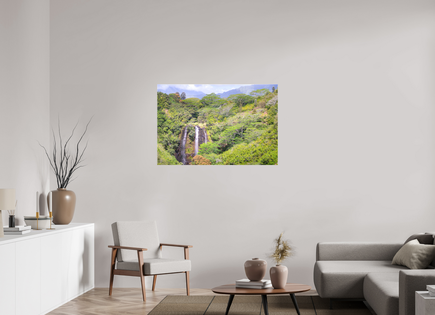 45 x 30″, Matte Canvas Print Opeka Falls