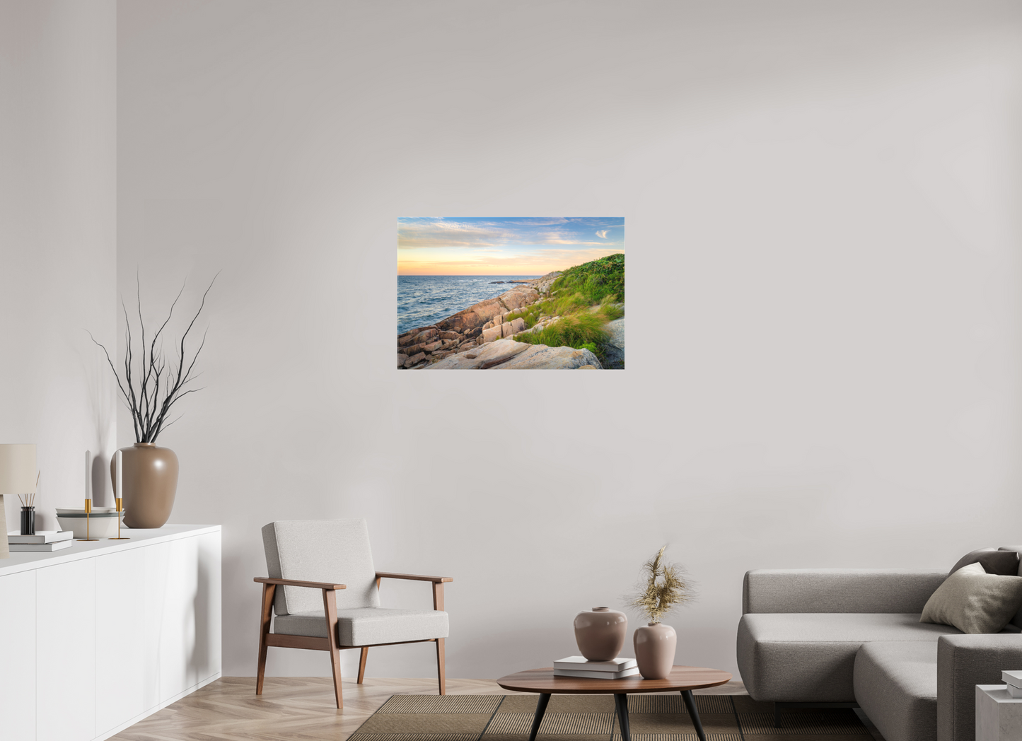 36 x 24″, Matte Canvas Print Black Point before Sunset